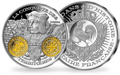 Frappe en argent pur 2000 ans d´histoire monétaire française: «Karolus Charles VIII»